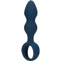 Loveline Teardrop Shaped Anal Plug - Small - Baltic Blue