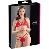 Cottelli - open bh set - kanten - rood