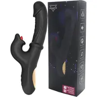 Wilson - duwende vibrator met clitorishendel (zwart)