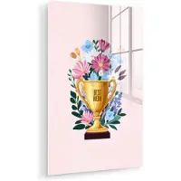 MuchoWow Trofee - Best Mom - Bloemen - Kleurrijk