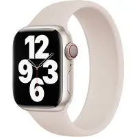 Apple Siliconen solobandje voor de Watch | 38/40/41/42 mm - Maat 6 - Starlight