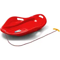 Baby Mix kunststof kinderslee 80x60 cm rood - Glijder