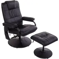 HOMdotCOM Massagestoel incl. krukje tv-stoel relaxstoel kunstleer