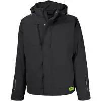 TMG KULT WORKER SOFTSHELL WINTER Softshell Werkjas HEREN Veiligheidsjas Zwart - Winddicht - 3M Reflecterend - Wintervoering