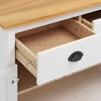 vidaXL Dressoir - Dressoirs - Kast - Kasten - Dressoir Hill Range 90x40x80 cm massief grenenhout wit