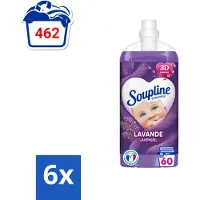 Soupline Wasverzachter Lavendel 1350 ml - Voordeelverpakking - 6 stuks