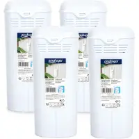 PlasticForte Waterverdamper radiator - 4x - wit - kunststof - 21 cm - luchtbevochtiger