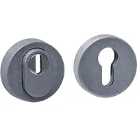 Intersteel Veiligheidsrozet SKG3 Rond met cilindergat RVS Getrommeld