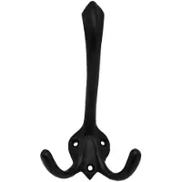 ODShop Kapstokhaak ijzer zwart 150 x 85 mm