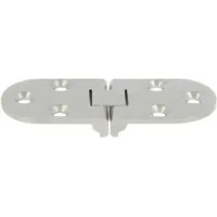 AMIG Klepscharnier ovaal 81 x 35 x 2,5 mm nikkel