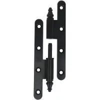 AMIG Paumellescharnier met vaaskop 140 x 55 x 3 mm rechts zwart