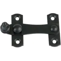 AMIG Overslag sluiting rechts 75 x 46 mm zwart