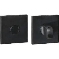 Intersteel Deurbeslag | Wc-sluiting | (Vierkant, RVS, Zwart)