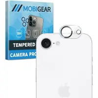 Mobigear Screenprotector geschikt voor Apple iPhone 16e Glazen | Camera Lens Protector - Case Friendly