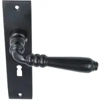 ODShop Deurklink ijzer zwart op Kortschild SL56