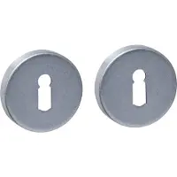 Intersteel Set van 2 sleutelrozetten Tira rond RVS getrommeld