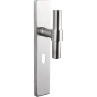 Lavuzo deurklink Pesaro rvs met rechthoekig schild SL56