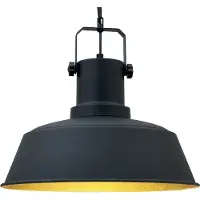 Bamyum Hanglamp Orema, dimbaar, zwart, Woon-/ Eetkamer, metaal, Vintage, hanglamp