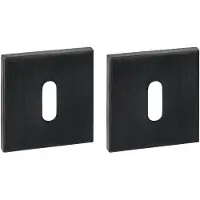 Intersteel Q Sleutelrozetten verdekt 53x53x6mm pvd zwart
