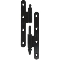 AMIG Paumellescharnier met vaaskop 140 x 55 x 3 mm links zwart