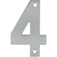 AMIG Huisnummer 4 opschroefbaar 100 mm rvs