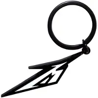Metallica - M Logo Sleutelhanger - Zwart/Wit