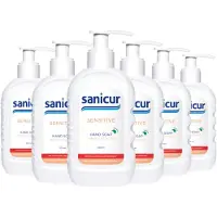 Sanicur 6x Handzeep Sensitive 300 Ml