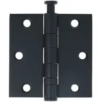 ODShop kogellagerscharnier recht 76x76 zwart
