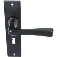 ODShop Deurklink Mitchell ijzer zwart op Kortschild SL56