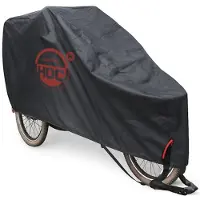 CUHOC Bakfietshoes Waterdicht – Geschikt voor Grote Bakfiets – UV-bestendig & Ademend – Met Slotgaten – Inclusief Opbergzak – Zwarte Fietshoes