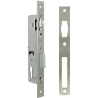 AMIG Rolslot met sluitplaat PC85 doornmaat 20 mm nikkel