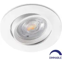 Braytron - LED Inbouwspot - 7W Dimbaar - Zaagmaat 70mm - Lichtkleur verstelbaar - Mat wit