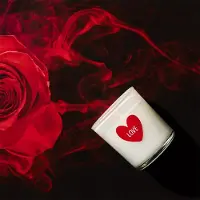 WDMT Romantische Geurkaars met Verrassingssieraad - ø 7 x 8 cm - Luxe Geschenkset - Magnolia Geur - Romantisch Cadeau voor Speciale Momenten - Rood