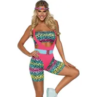 Leg avenue 80s Cardio Cutie, 4-delige set - SMALL / MEERKLEUREN