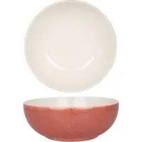 RINART Diepbord rosa porselein 23 cm (2000cc) set van 6