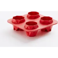 Lékué Origami Bites Prismas bakvorm uit silicone voor 4 gelukskoekjes 14x14x4.4cm