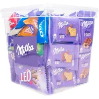 Milka Snack Box XL voordeelpakket - mix van chocolade en koekjes - Leo, Favourites, Choco Moo en meer! - 1143g