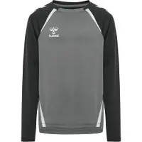 Hummel Sportief sweatshirt 'Lead 2.0' grijs / donkergrijs / wit