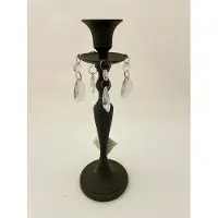 J-Line kandelaar nial. druppels smeedijzer donkerbruin 30cm