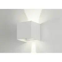 Lumidora Wandlamp 73474 - 2 Lichts - Ingebouwd LED - 6.0 Watt - 440 Lumen - 2700 Kelvin - Wit - Metaal - Buitenlamp - Badkamerlamp - IP54