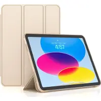 Mobigear Tablethoes geschikt voor Apple iPad 11 (2025) Hoes TPU,Kunstleer | Tri-Fold Gel Bookcase - Goud