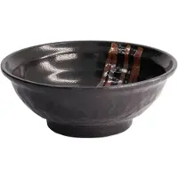 Tokyo Design Studio – Mixed Bowls - Ramen Bowl - Noodle Kom - Ramen Kom - Suname Kuro – 19.5×7.2cm – 900ml