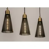 Lumidora Hanglamp 73803 - TEMBO - 3 Lichts - E27 - Zwart - Metaal