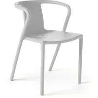 Oviala - Lot van 4 witte plastic polypropyleen stoelen - Berlin