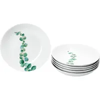 MamboCat Set 6 eucalyptus soepborden porselein diepte 20,3 cm