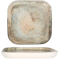 RINART Serveerschaal obvara porselein 17x17 cm set van 2