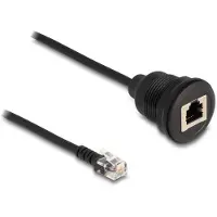 DeLOCK Cable RJ12 plug to RJ12 jack for installation 30 cm black