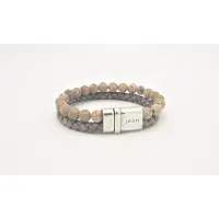 Josh -9286-Armband-Taupe-Heren-20,5cm