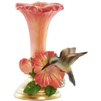 Light & Living Bird - kandelaar - koraal + groen/bruin - 14.5x10x20 cm
