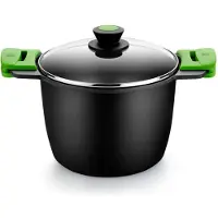 BRA Prior | Hoge gegoten aluminium pot met Prior glazen deksel, 20 cm